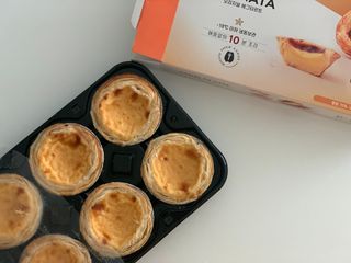 디앙뜨 포르투갈 에그타르트 오리지널 맛+패션후르츠+초콜릿타르트 맛 중 택1 — 5점을 준 리뷰어가 2021년 8월 올린 사용 사진