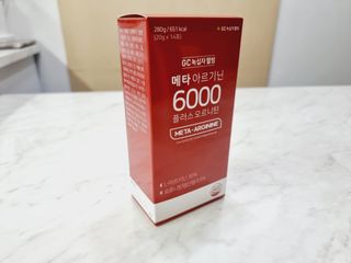 메타아르기닌 GC녹십자웰빙 메타 아르기닌 6000 플러스 오르니틴 — 5점을 준 리뷰어가 2022년 4월 올린 사용 사진