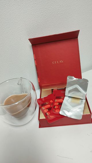 프리마인 귀족의 콜라겐, 92배 흡수율. 럭셔리 프리미엄 셀라브 콜라겐필름 30매 — 4점을 준 리뷰어가 2022년 6월 올린 사용 사진