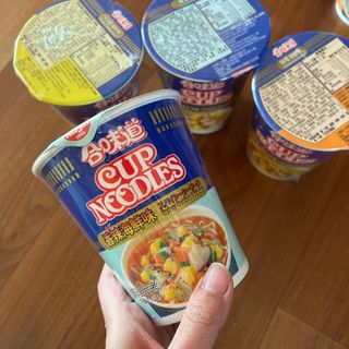 NISSIN 닛신 컵누들  4종 - 씨푸드오리지날, 씨푸드 스파이시, 씨푸드 커리, 씨푸드 XO소스 — 4점을 준 리뷰어가 2022년 1월 올린 사용 사진