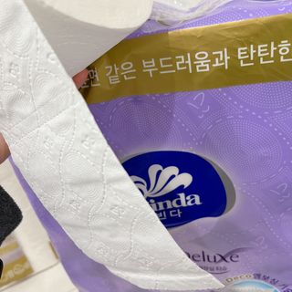 빈다 4Deluxe 4겹 엠보싱 롤 화장지 — 5점을 준 리뷰어가 2022년 4월 올린 사용 사진