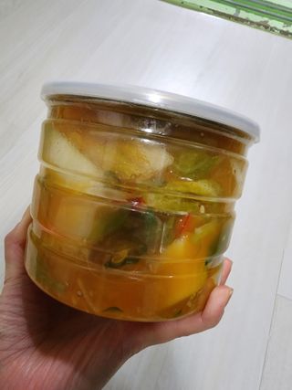 셰프애찬 단호박 백김치 1kg — 5점을 준 리뷰어가 2022년 10월 올린 사용 사진