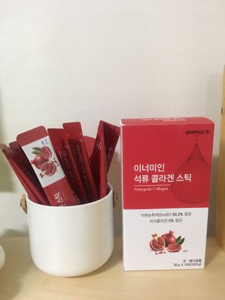 이너미인 석류 콜라겐 스틱 — 5점을 준 리뷰어가 2021년 1월 올린 사용 사진