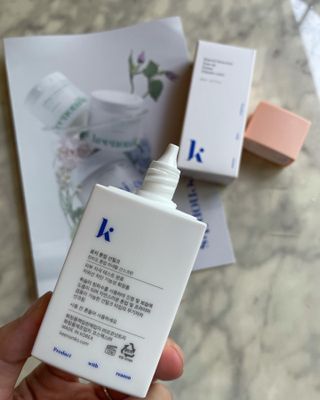 키노닉스 로지 톤업 선밀크 — 5점을 준 리뷰어가 2021년 8월 올린 사용 사진