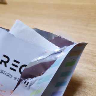 디레시피 세안이 필요없는 순한 클렌징 티슈 — 5점을 준 리뷰어가 2021년 1월 올린 사용 사진