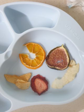 아비삭과일칩 5종 /딸기,사과,배,귤,무화과 5종 — 1점을 준 리뷰어가 2021년 4월 올린 사용 사진