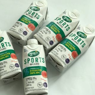 셀렉스스포츠 셀렉스 스포츠 웨이 프로틴 복숭아_ 330ml x 12팩 — 5점을 준 리뷰어가 2021년 4월 올린 사용 사진