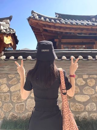 [스테이피플] STAYPEOPLE BUCKET HAT (BLACK) — 5점을 준 리뷰어가 2022년 9월 올린 사용 사진