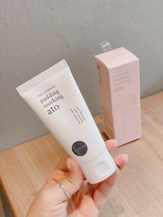 냉장고에 넣어요, 붉은 트러블 피부 다음날 진정되요 [버진팜스 푸딩수딩아토] — 5점을 준 리뷰어가 2021년 8월 올린 사용 사진