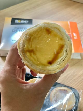 디앙뜨 포르투갈 에그타르트 오리지널 맛+패션후르츠+초콜릿타르트 맛 중 택1 — 5점을 준 리뷰어가 2021년 7월 올린 사용 사진