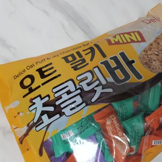 델리스 오트 밀키 초콜릿 바 — 5점을 준 리뷰어가 2023년 1월 올린 사용 사진