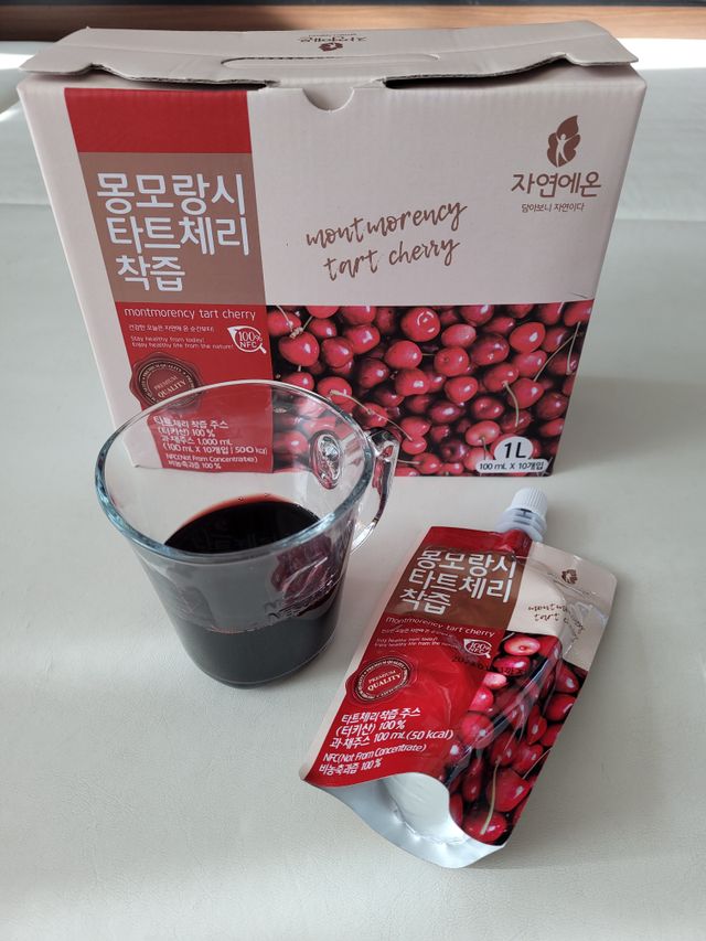 자연에온 몽모랑시 타트체리 착즙 100mL 10개입 2BOX 리뷰 사진