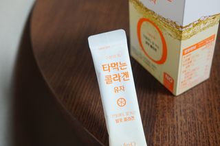 [음료수 대신 가능!]  빠르게 흡수되는 아임오 타먹는 콜라겐 1박스 — 5점을 준 리뷰어가 2023년 4월 올린 사용 사진