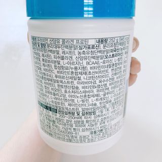 메이준뉴트리 유러피언 산양유 콜라겐 프로틴 — 4점을 준 리뷰어가 2021년 6월 올린 사용 사진