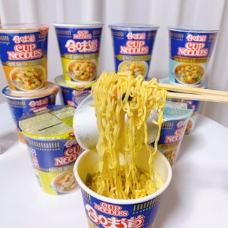 NISSIN 닛신 컵누들  4종 - 씨푸드오리지날, 씨푸드 스파이시, 씨푸드 커리, 씨푸드 XO소스 — 5점을 준 리뷰어가 2022년 12월 올린 사용 사진
