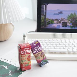 [롯데칠성] 야채듬뿍 더'진한 [롯데칠성] 야채는 이제 COLORFULL! 야채듬뿍  더 진한 레드 4개 +퍼플 4개 (총 8개) — 5점을 준 리뷰어가 2023년 6월 올린 사용 사진