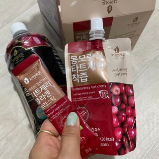 자연에온 몽모랑시 타트체리 3종 세트 구성 - 저분자콜라겐젤리, NFC 착즙주스 — 5점을 준 리뷰어가 2021년 7월 올린 사용 사진