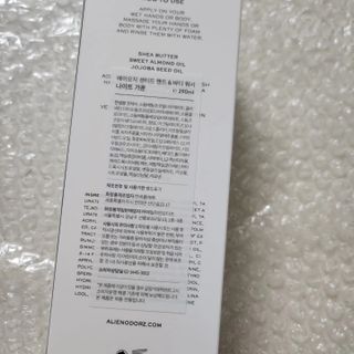 에일리언오더즈 센티드 핸드 앤 바디 워시 290ml (3종 택1) — 5점을 준 리뷰어가 2023년 8월 올린 사용 사진