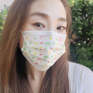 [숨그림] 덴탈마스크 짱구 우리아이 그리고 내가 쓰는 믿을수있는 케릭터 마스크 — 4점을 준 리뷰어가 2021년 9월 올린 사용 사진