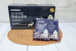 참앤들황토농원 국내산 흑염소를 정성스럽게 담은, 프리미엄 흑염소 진액 70ml x 30포 1박스 — 5점을 준 리뷰어가 2023년 1월 올린 사용 사진