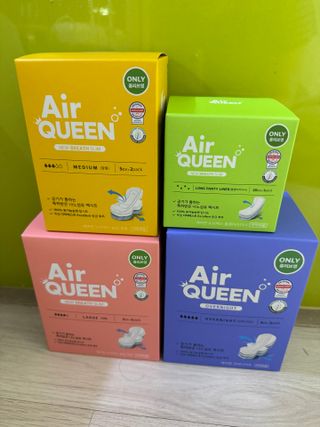 에어퀸 뉴브레스 유기농 생리대 4종 (팬티라이너 20P + 중형 10P + 대형 10P + 오버나이트 8P)_체험단 2차 — 5점을 준 리뷰어가 2024년 11월 올린 사용 사진