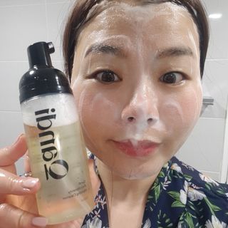 헤어플러스 콴디 아침세안제 폼클렌징 퓨어 어니스티 모닝클렌저 — 4.5점을 준 리뷰어가 2021년 4월 올린 사용 사진