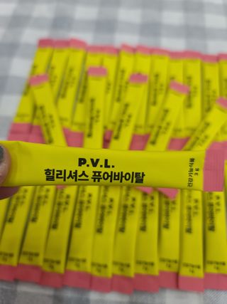 힐리셔스 퓨어바이탈 석류맛 — 5점을 준 리뷰어가 2021년 2월 올린 사용 사진