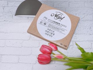노플(NOPL) 노플 친환경 바이오 산화 생분해  항균 일회용 위생 비닐장갑 100매 + 지퍼백 소형, 대형 — 5점을 준 리뷰어가 2021년 10월 올린 사용 사진
