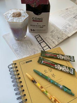 리훈 여러분의 오늘을 채워나갈 수 있도록 도와줄 오늘공부 1년용 스터디플래너 — 5점을 준 리뷰어가 2021년 4월 올린 사용 사진