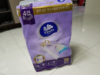 빈다 4Deluxe 4겹 엠보싱 롤 화장지 — 5점을 준 리뷰어가 2022년 4월 올린 사용 사진