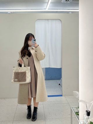 애니가드 셋업마스크 4컬러 각 10매입 [크리미베이지, 캐시미어로즈, 초콜렛브라운, 미드나잇네이비] — 5점을 준 리뷰어가 2022년 2월 올린 사용 사진