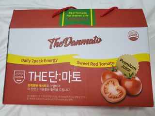 제이제이바이오 더단마토 프리미엄주스 100ml 30팩입 - 무설탕 스테비아 토마토즙 — 5점을 준 리뷰어가 2021년 11월 올린 사용 사진