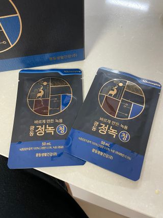 광동생활건강 [광동] 바르게 만든 녹용, 광동정녹청 30포. — 5점을 준 리뷰어가 2022년 1월 올린 사용 사진