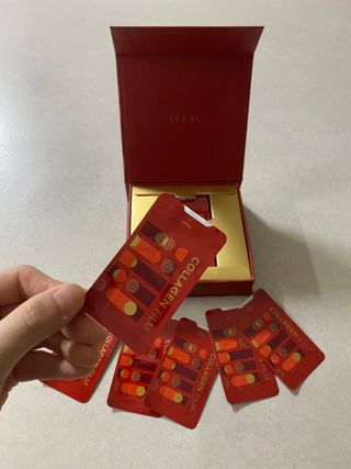 프리마인 귀족의 콜라겐, 92배 흡수율. 럭셔리 프리미엄 셀라브 콜라겐필름 30매 — 5점을 준 리뷰어가 2021년 10월 올린 사용 사진
