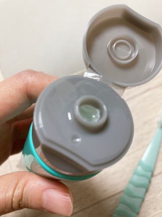 치과에서 쓰는 치약 _ 라벨제로 저불소 꼬마, 키즈, 유아, 베이비, 주니어 안전한 어린이치약 — 5점을 준 리뷰어가 2022년 12월 올린 사용 사진