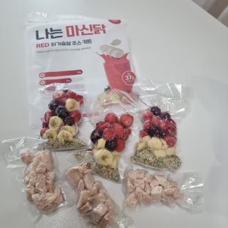 수플먼트 나는 마신닭!! 닭가슴살 주스키트, 먹기 힘들었던 닭가슴살 이제는 마시자 — 5점을 준 리뷰어가 2023년 3월 올린 사용 사진