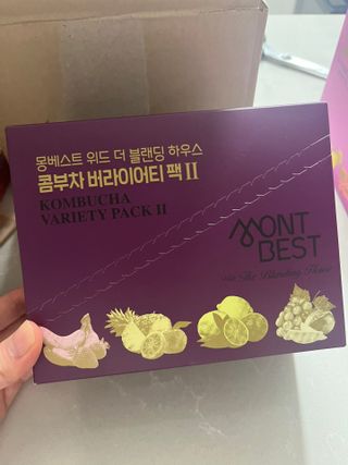 [몽베스트] 위드 더 블랜딩 하우스 콤부차 _ 버라이어티팩II — 5점을 준 리뷰어가 2024년 4월 올린 사용 사진