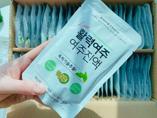 참유원 특허제조 활력 여주진액 여주즙 50포 — 5점을 준 리뷰어가 2022년 1월 올린 사용 사진