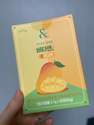 비타앤C 레몬맛, 망고맛 — 5점을 준 리뷰어가 2021년 5월 올린 사용 사진