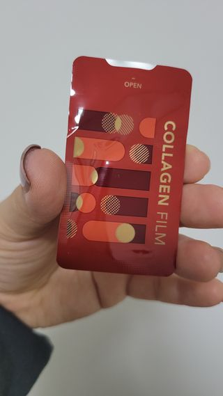 프리마인 귀족의 콜라겐, 92배 흡수율. 럭셔리 프리미엄 셀라브 콜라겐필름 30매 — 5점을 준 리뷰어가 2021년 10월 올린 사용 사진