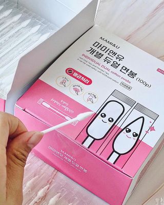 마미앤유 개별 듀얼면봉 — 5점을 준 리뷰어가 2022년 2월 올린 사용 사진