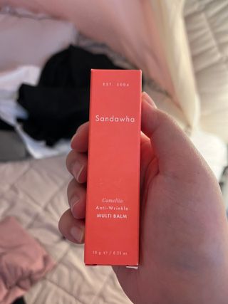 스킨큐어 산다화 카멜리아 안티 링클 멀티밤 — 5점을 준 리뷰어가 2023년 12월 올린 사용 사진