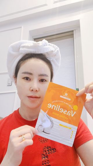 리더스코스메틱 리더스 라이트 바세린 마스크 4종 — 5점을 준 리뷰어가 2021년 4월 올린 사용 사진