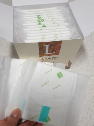 라포유 생리대 순면커버 중형 날개형 — 5점을 준 리뷰어가 2021년 2월 올린 사용 사진