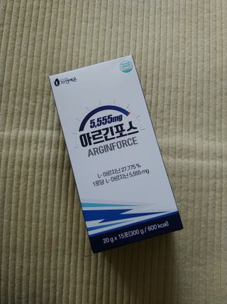 자연에온 아르긴포스 L-아르기닌 5555mg 스틱 15개입 1박스 — 5점을 준 리뷰어가 2021년 4월 올린 사용 사진