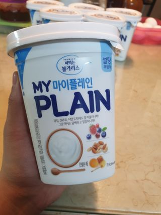 떠먹는불가리스 마이플레인 요거트 435g 6개입 — 5점을 준 리뷰어가 2021년 2월 올린 사용 사진