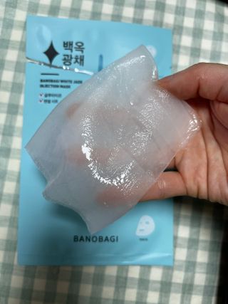 바노바기 코스메틱 바노바기 인젝션 마스크 (10매입) — 5점을 준 리뷰어가 2023년 6월 올린 사용 사진