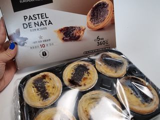 디앙뜨 포르투갈 에그타르트 오리지널 맛+패션후르츠+초콜릿타르트 맛 중 택1 — 5점을 준 리뷰어가 2021년 7월 올린 사용 사진