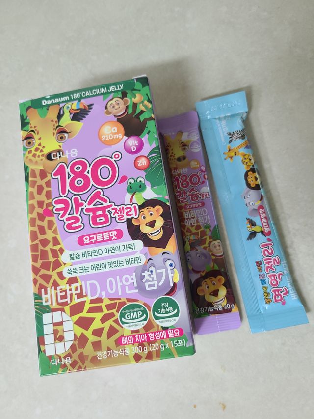다나음 180도 칼슘젤리+아연면역젤리(열대과일맛) 리뷰 사진