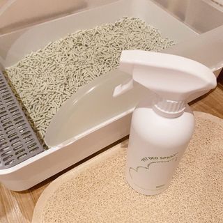 [푸푸몬스터] 비건 펫 데오 스프레이(탈취제) 500ml (유향/무향 택 1) — 4점을 준 리뷰어가 2022년 7월 올린 사용 사진